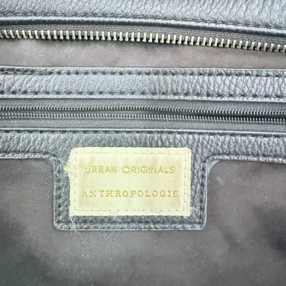 Anthropologie Mini Luna Black Leather crossbody Bag - Picture 3 of 6